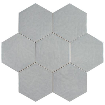 Albatross Gray Hexagon Ceramic Tile