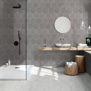 Albatross Smoke Hexagon Ceramic Tile
