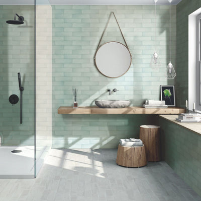  Albatross Sea Wall, 3" x 12" Ceramic Tile | Kitchen Backsplash & Bathroom Tile
