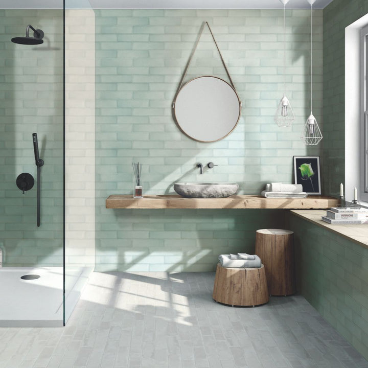  Albatross Sea Wall, 3" x 12" Ceramic Tile | Kitchen Backsplash & Bathroom Tile