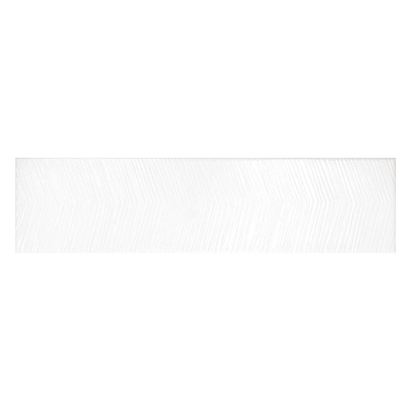  Albatross White Deco, 3" x 12" Ceramic Tile | Kitchen Backsplash & Bathroom Tile