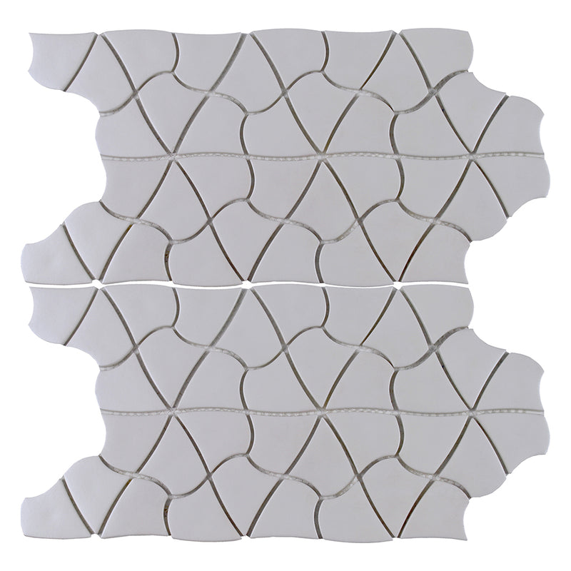 Plumeria, Mixed Glass Tile | Bathroom & Kitchen Backsplash Tile