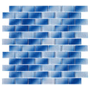 Alpha Blue, 1" x 2" - Glass Tile