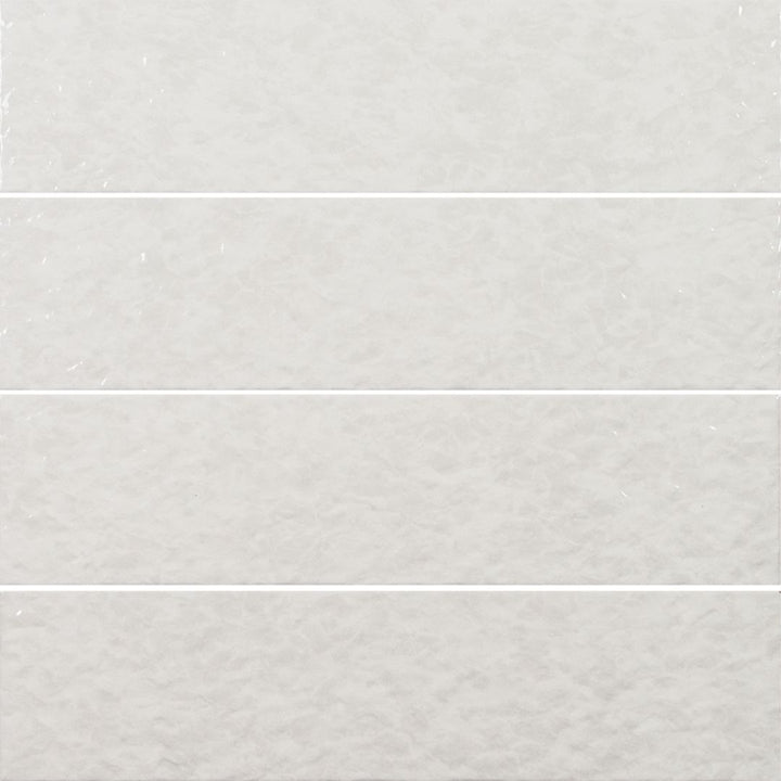 Alps White porcelain tile by Aquatica