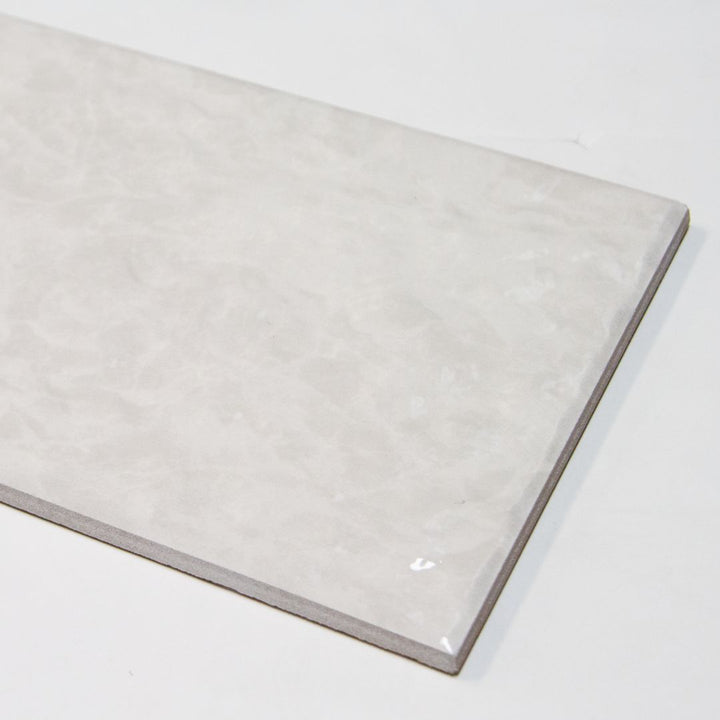 Alps White porcelain tile by Aquatica