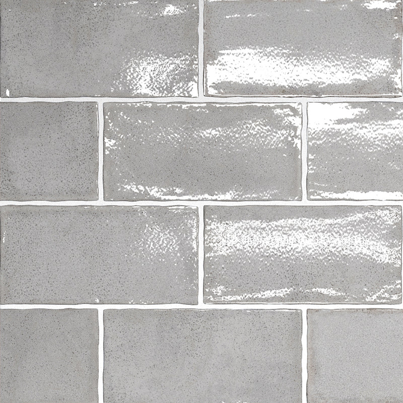 Altea Smoke, 3" x 6" Ceramic Tile | Zellige-Look Tile