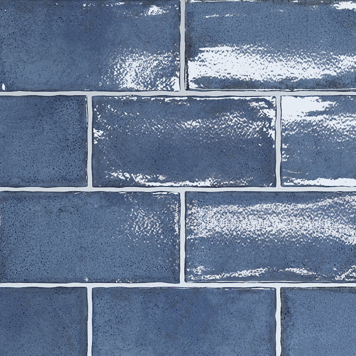 Altea Thistle Blue, 3" x 6" Ceramic Tile | Zellige-Look Tile