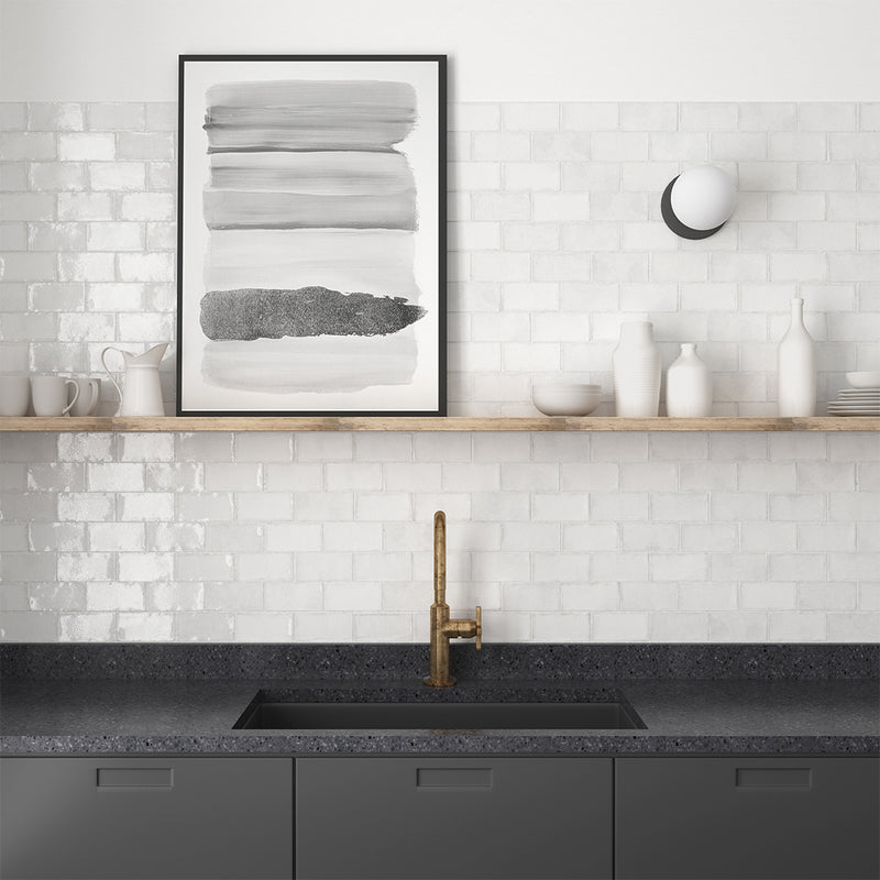 Altea White, 3" x 6" Ceramic Tile | Zellige-Look Tile