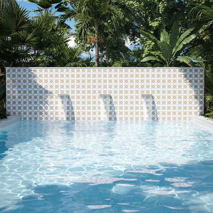 OSEANCISANSEB6 San Sebastian, 6" x 6" (1 box, 40 pcs) - Porcelain Pool Tile