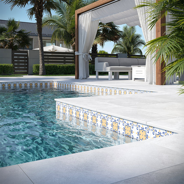 OSEANCISANSEB6 San Sebastian, 6" x 6" (1 box, 40 pcs) - Porcelain Pool Tile