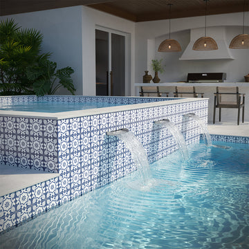 OSEANCISEVILLE6 Seville, 6" x 6" (1 box, 40 pcs) - Porcelain Pool Tile