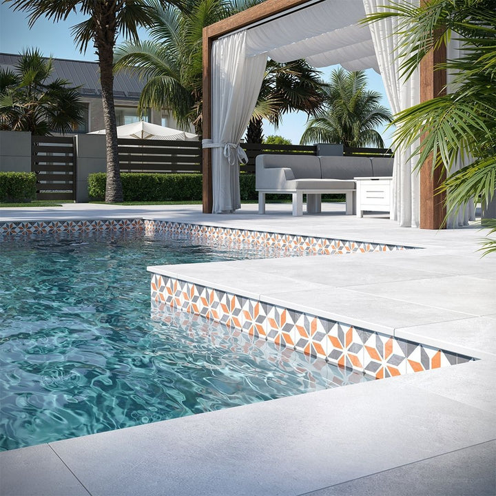 Santa Cruz 6" x 6" Tile | OSEANCISANTACR6 | Patterned Pool Tile