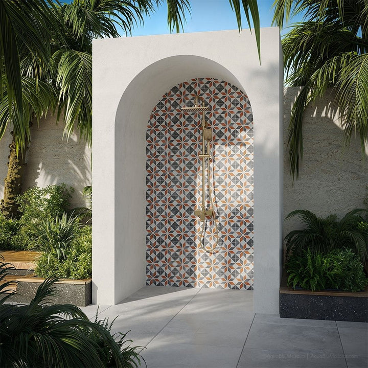 Santa Cruz 6" x 6" Tile | OSEANCISANTACR6 | Patterned Pool Tile