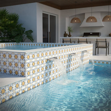 OSEANCISANSEB6 San Sebastian, 6" x 6" (1 box, 40 pcs) - Porcelain Pool Tile