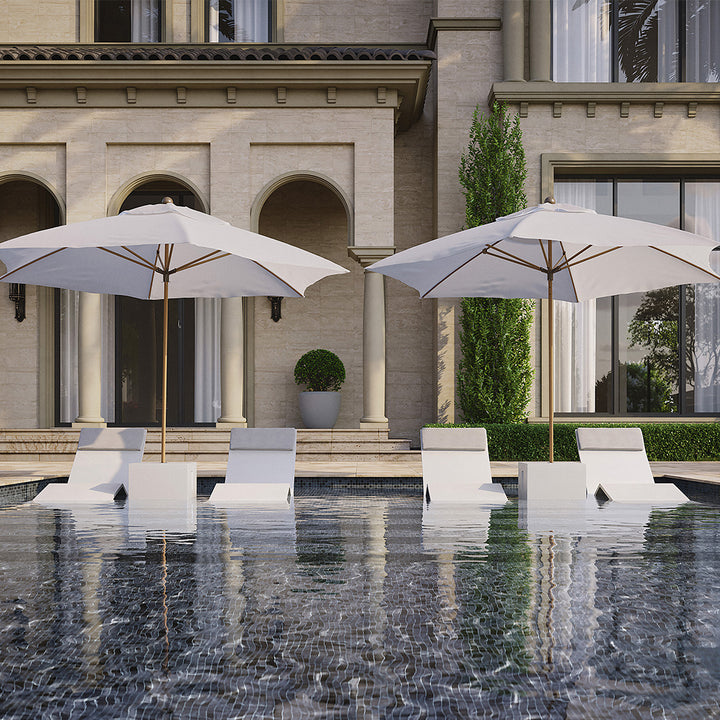 Angle Chaise Lounger | Luxury Concrete Pool & Patio Lounge Chair
