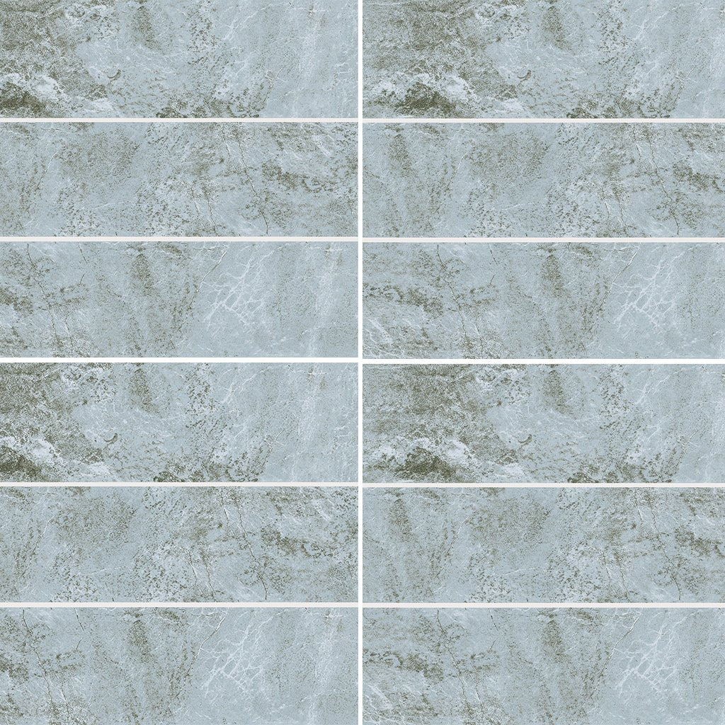 Aqua, 6" x 20" Pool Tile ESTWAVEAQUA620 Aquatica Porcelain Tile