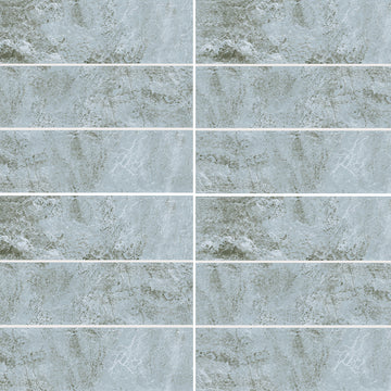 Aqua, 6" x 20" Pool Tile | ESTWAVEAQUA620 | Aquatica Porcelain Tile