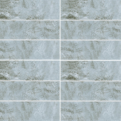 Aqua, 6" x 20" Pool Tile | ESTWAVEAQUA620 | Aquatica Porcelain Pool Tile