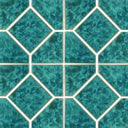 Aquamarine, 6" x 6" Deco - Porcelain Pool Tile