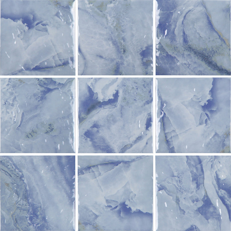 Coral, 6" x 6" Porcelain Tile | CRBREEFCORAL6 | Waterline Tile