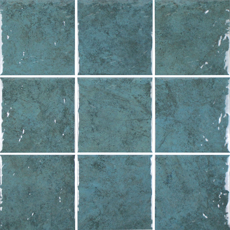 Jade, 6" x 6" Porcelain Tile | CRBREEFJADE6 | Aquatica Waterline Tile