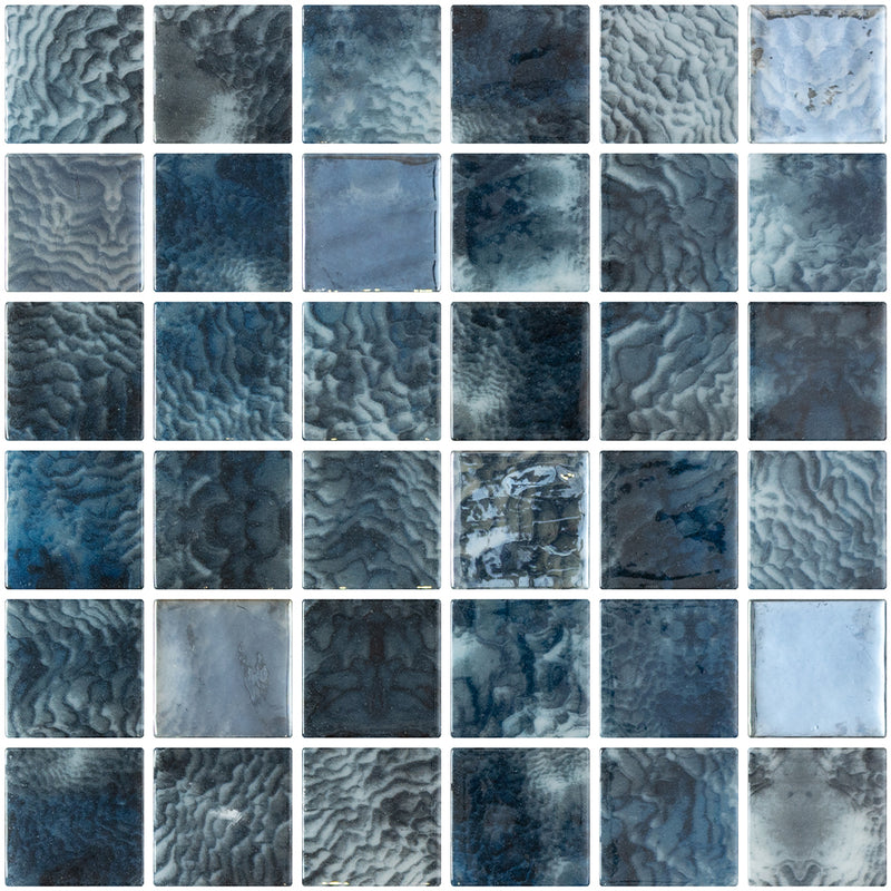 Arrecife Grey, 2" x 2" | ONIVANGARRGRY22 | Aquatica Glass Pool Tile