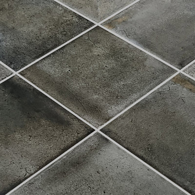 Ash Black Field, 6" x 6" Porcelain Tile | Artistry in Mosaics