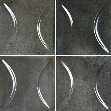 Ash Black Relief, 6" x 6" Porcelain Tile | Artistry in Mosaics