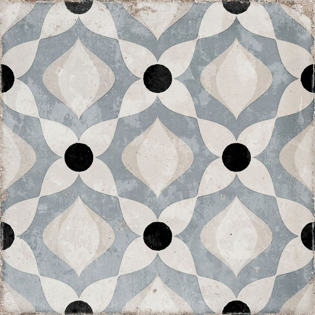 Atlantique Nantes Bleu 8" x 8" Porcelain Tile