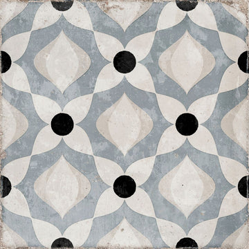 Atlantique Nantes Bleu 8" x 8" Porcelain Tile
