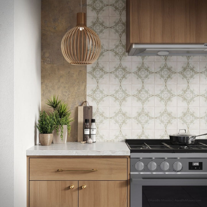 Atlantique-Saint-Michel Olive Porcelain Tile