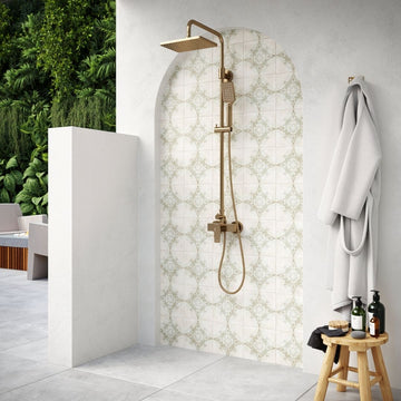 Atlantique-Saint-Michel Olive Porcelain Tile