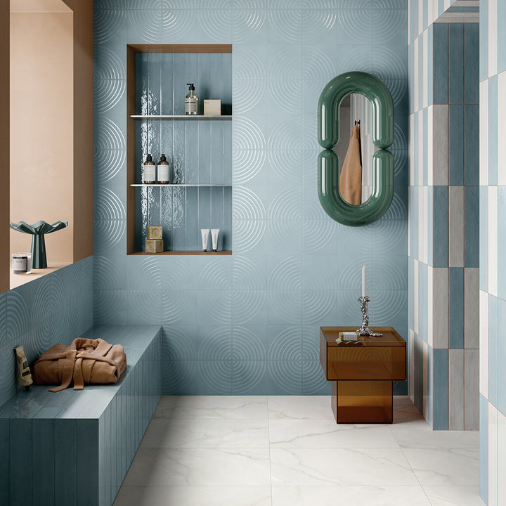 Currents Seagrass, 3" x 16" Porcelain Tile | Backsplash & Pool Tile 
