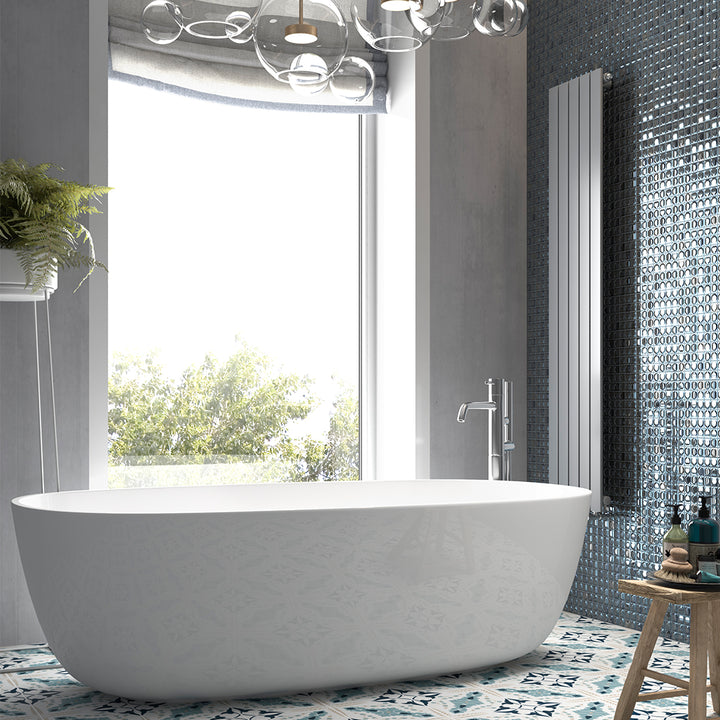 Silver Iridescent, 1" x 1" - Glass Tile