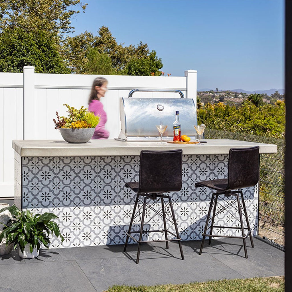 Azila, 8" x 8" Porcelain Tile | NAZIL8X8 | Patterned Pool Tile by MSI