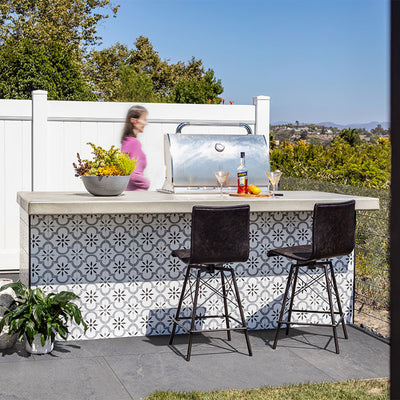 Azila, 8" x 8" Porcelain Tile | NAZIL8X8 | Patterned Pool Tile by MSI