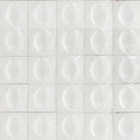 Bianco Glossy, 4" x 4" Egg Deco - Porcelain Tile