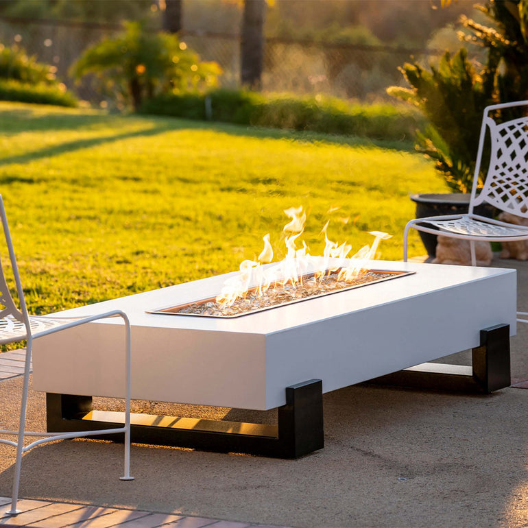 Baja Fire Table, Black & White | Outdoor Fire Pit by The Outdoor Plus