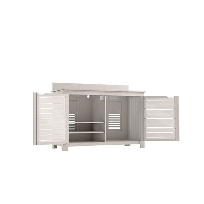 Ledge Lounger Mainstay Bar Credenza | Outdoor Entertainment Center | Without TV Mount, Cloud