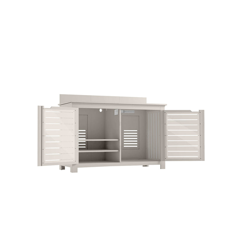 Ledge Lounger Mainstay Bar Credenza | Outdoor Entertainment Center | Without TV Mount, Cloud