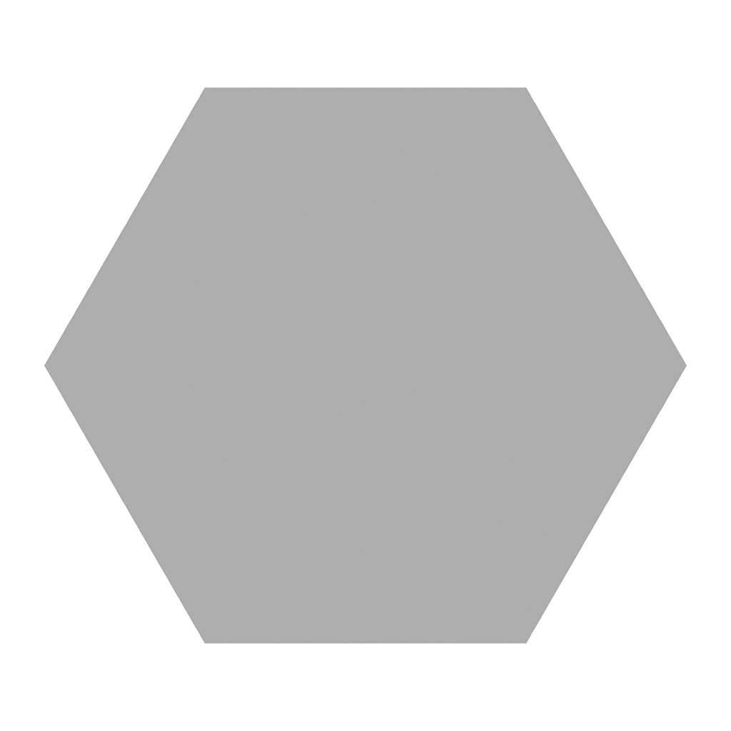 Basic Silver, Hexagon Porcelain Tile | Floor & Wall Tile by IWT Tesoro