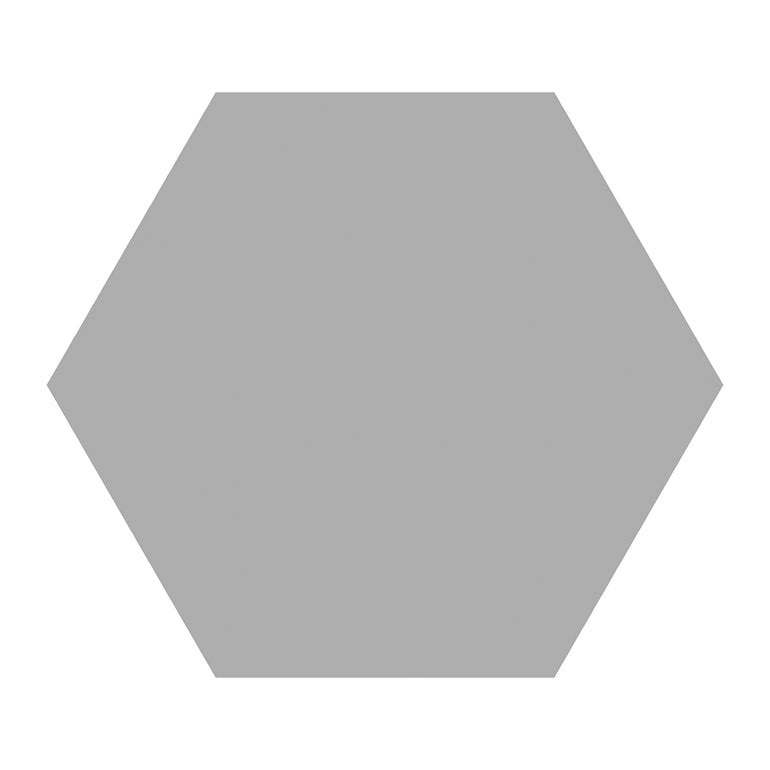 Basic Silver, Hexagon Porcelain Tile | Floor & Wall Tile by IWT Tesoro