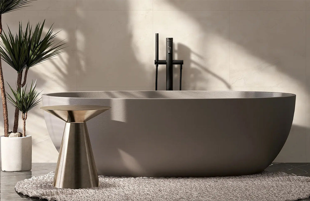 Bay Series StoneLook Porcelain Tile by Tesoro AquaBlu Mosaics