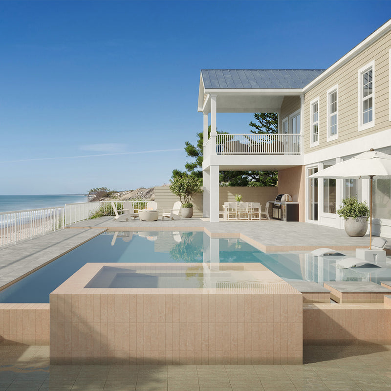 Bayshore Alabaster, 3" x 12" Porcelain Tile | Backsplash & Pool Tile