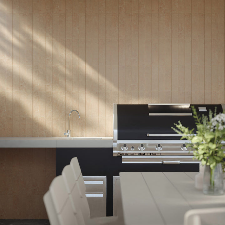 Bayshore Alabaster, 3" x 12" Porcelain Tile | Backsplash & Pool Tile