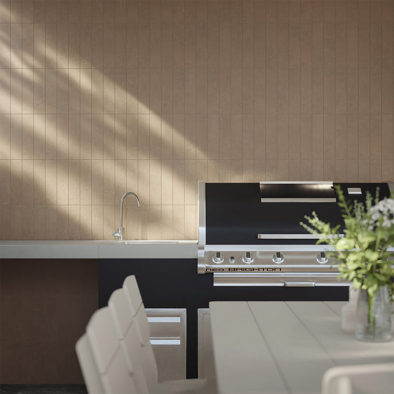 Bayshore Almond, 3" x 12" Porcelain Tile | Backsplash & Pool Tile