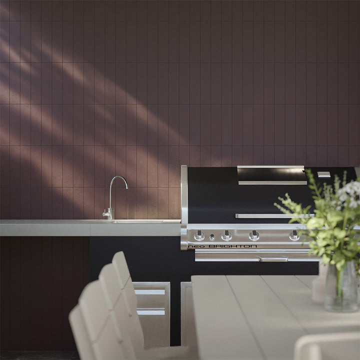 Bayshore Marron, 3" x 12" Porcelain Tile | Backsplash & Pool Tile