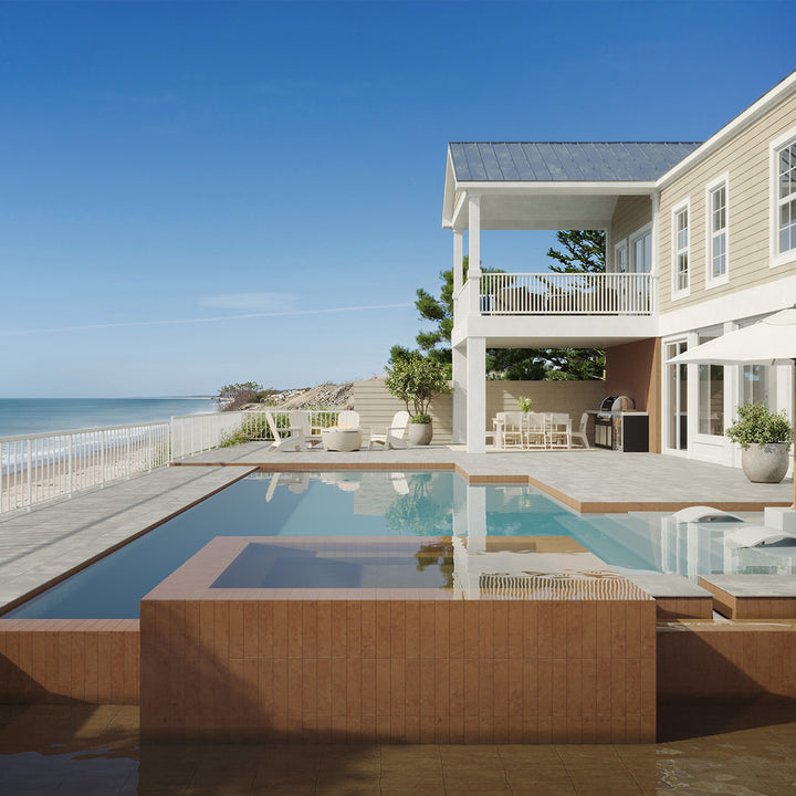 Bayshore Terracotta, 3" x 12" Porcelain Tile | Backsplash & Pool Tile