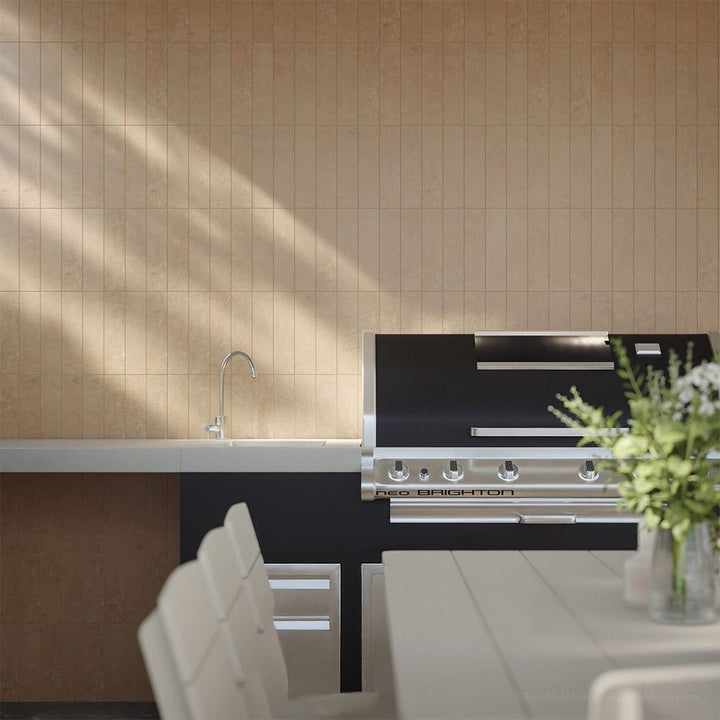 Bayshore Alabaster, 3" x 12" Porcelain Tile | Backsplash & Pool Tile