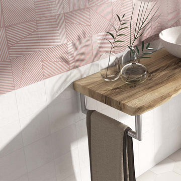 Berlin Bone Glossy, 5.8" x 5.8" | Porcelain Tile by Dune